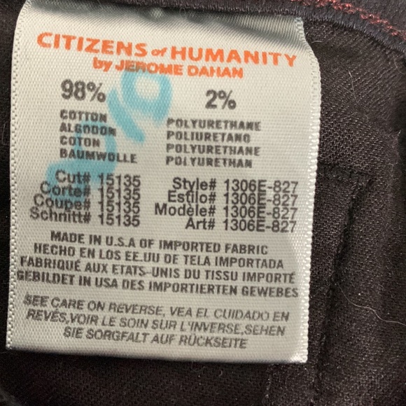 NWT Citizens Of Humanity Elson Straight Leg Jeans - Picture 8 of 9